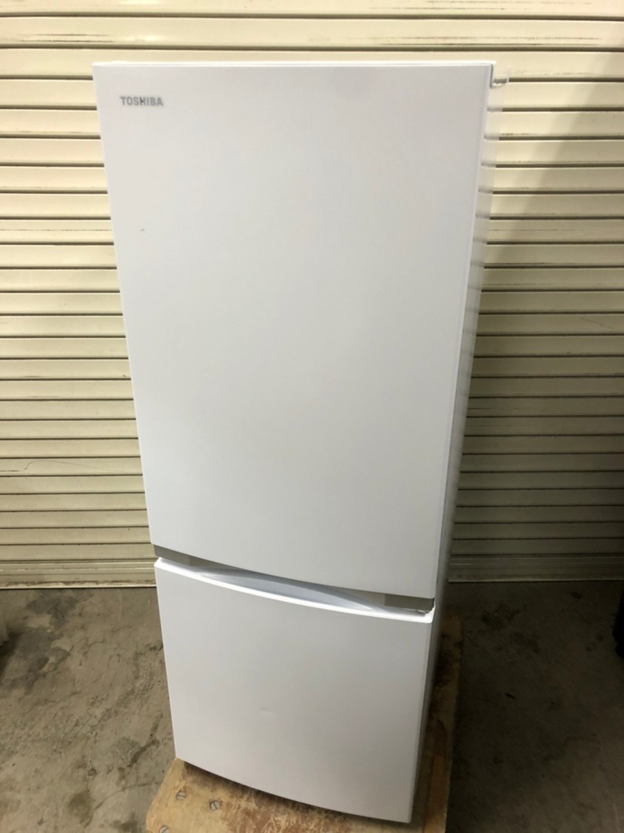 KG030659 2021年製 TOSHIBA 153L 2ドア冷凍冷蔵庫 GR-S15BS ホワイト