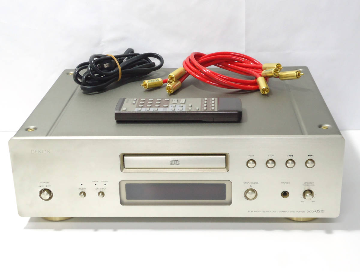 ☆ DENON (デノン) DCD-S10 CDプレーヤー 通電確認 リモコン付き 現状