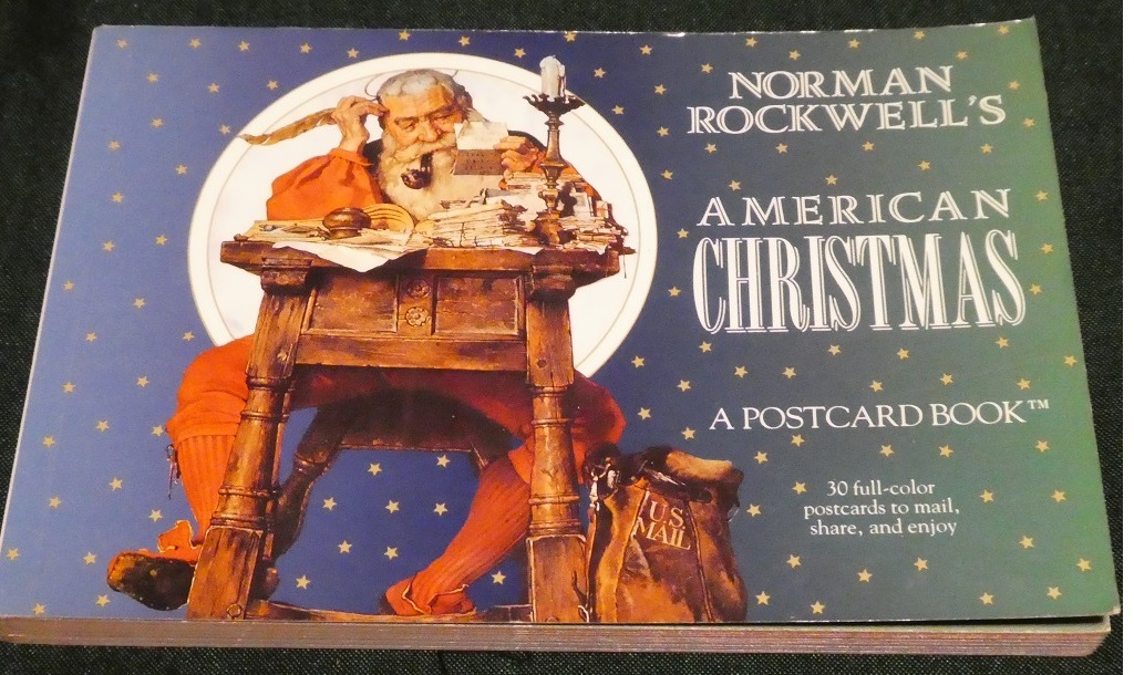 「NormanRockwell's AMERICAN CHRISTMAS A POSTCARD BOOK」ノーマン・ロックウェルNormanRockwell★全30葉のうち1葉使用済み_画像1