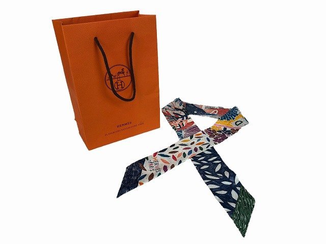HERMES / エルメス ツイリー リボンスカーフ シルク レディース マルチ
