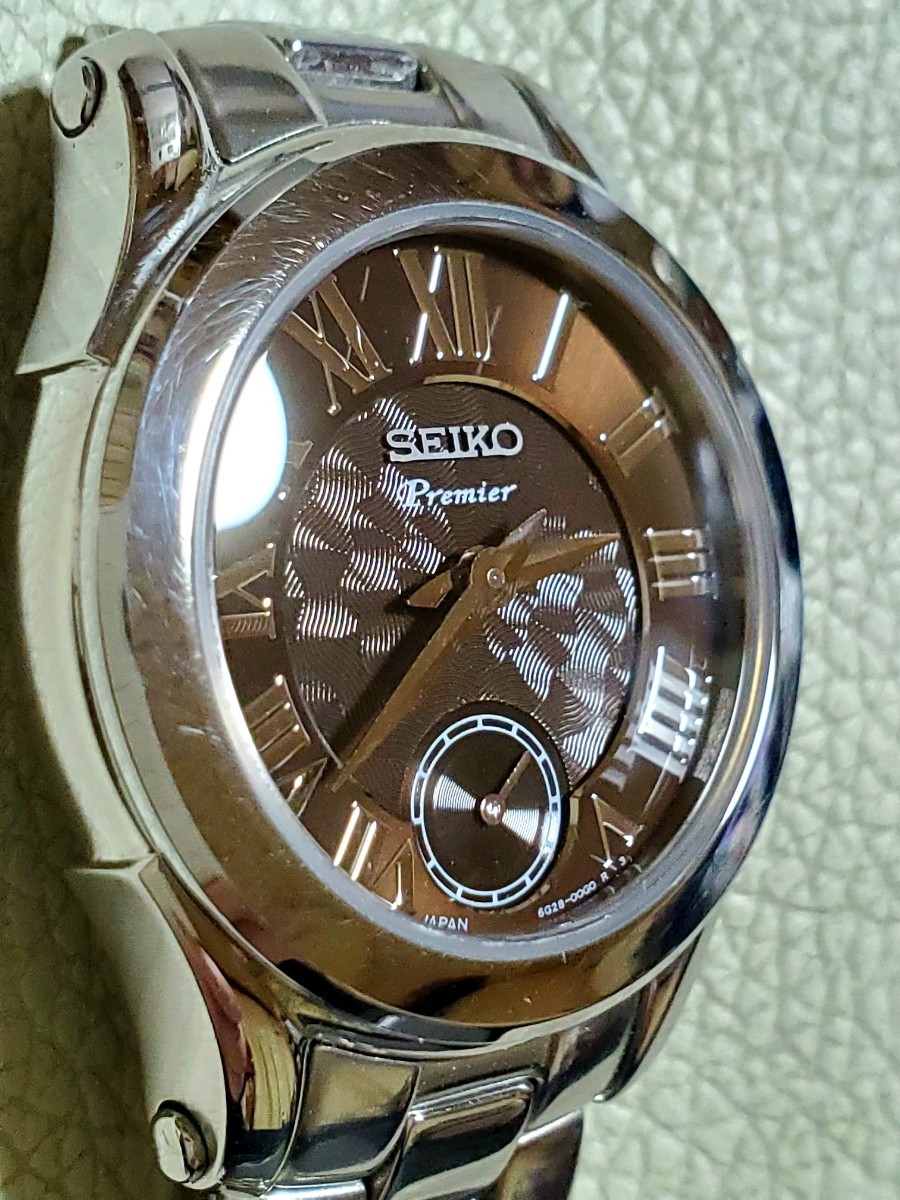 SEIKO セイコー プレミア スモールセコンド ブラック系文字盤 メンズ