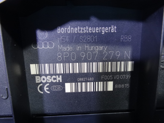  Audi TT 8J series etc. comfort module on board power supply control unit product number 8P0907279 N [4773]