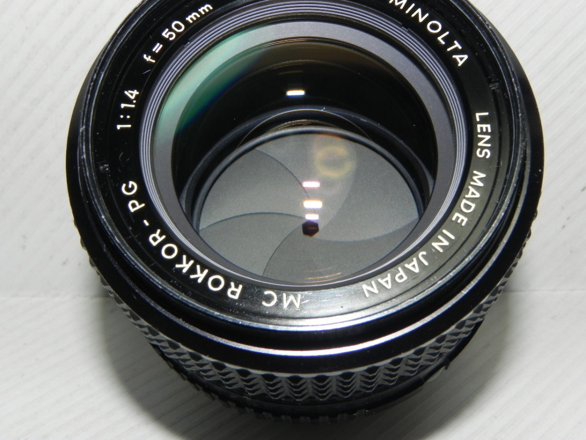 Minolta MC ROKKOR-PG 50mm/f1.4 レンズの画像3