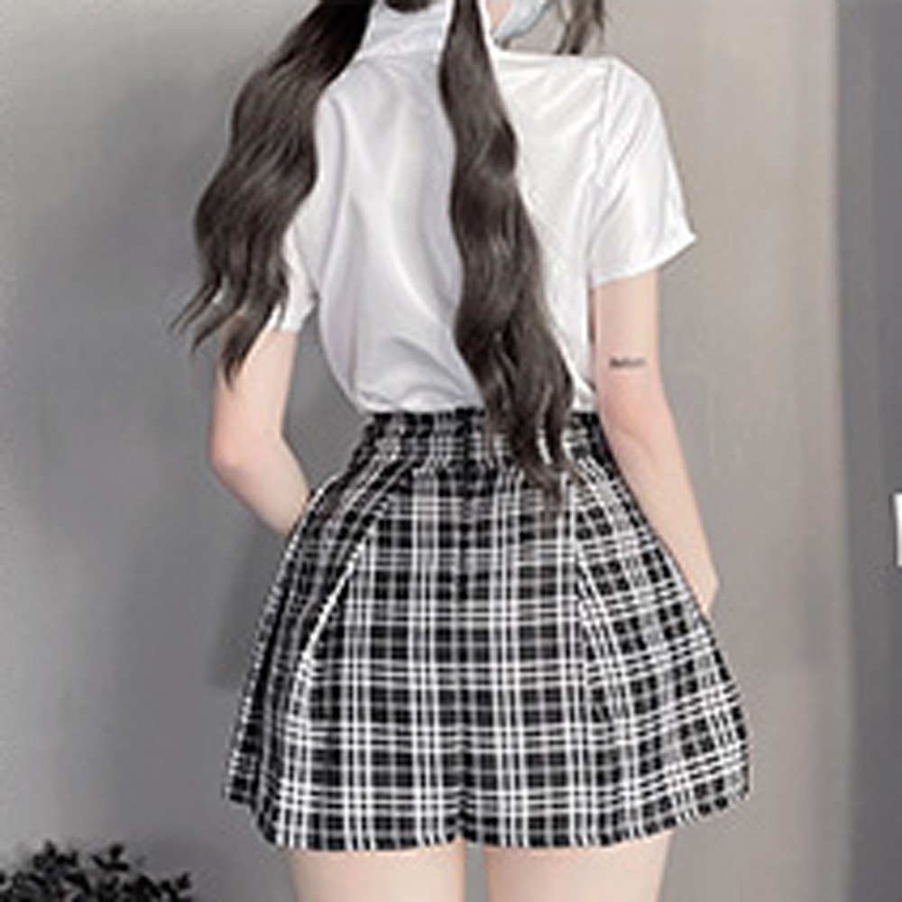 コスプレ セクシー 制服 学園コスチューム 衣装 夏服 半袖 スカート 5点セット