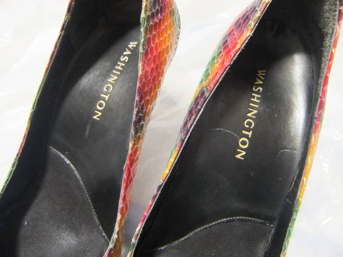  Гиндза Washington WASHINGTON сделано в Японии 23cm натуральная кожа натуральный кожа высокий каблук туфли-лодочки обувь обувь булавка каблук .1323
