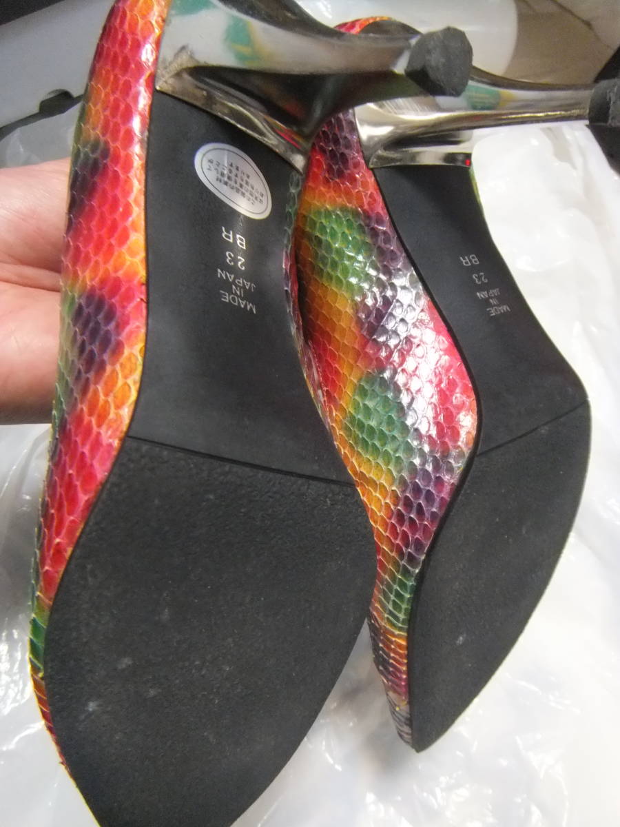 Гиндза Washington WASHINGTON сделано в Японии 23cm натуральная кожа натуральный кожа высокий каблук туфли-лодочки обувь обувь булавка каблук .1323