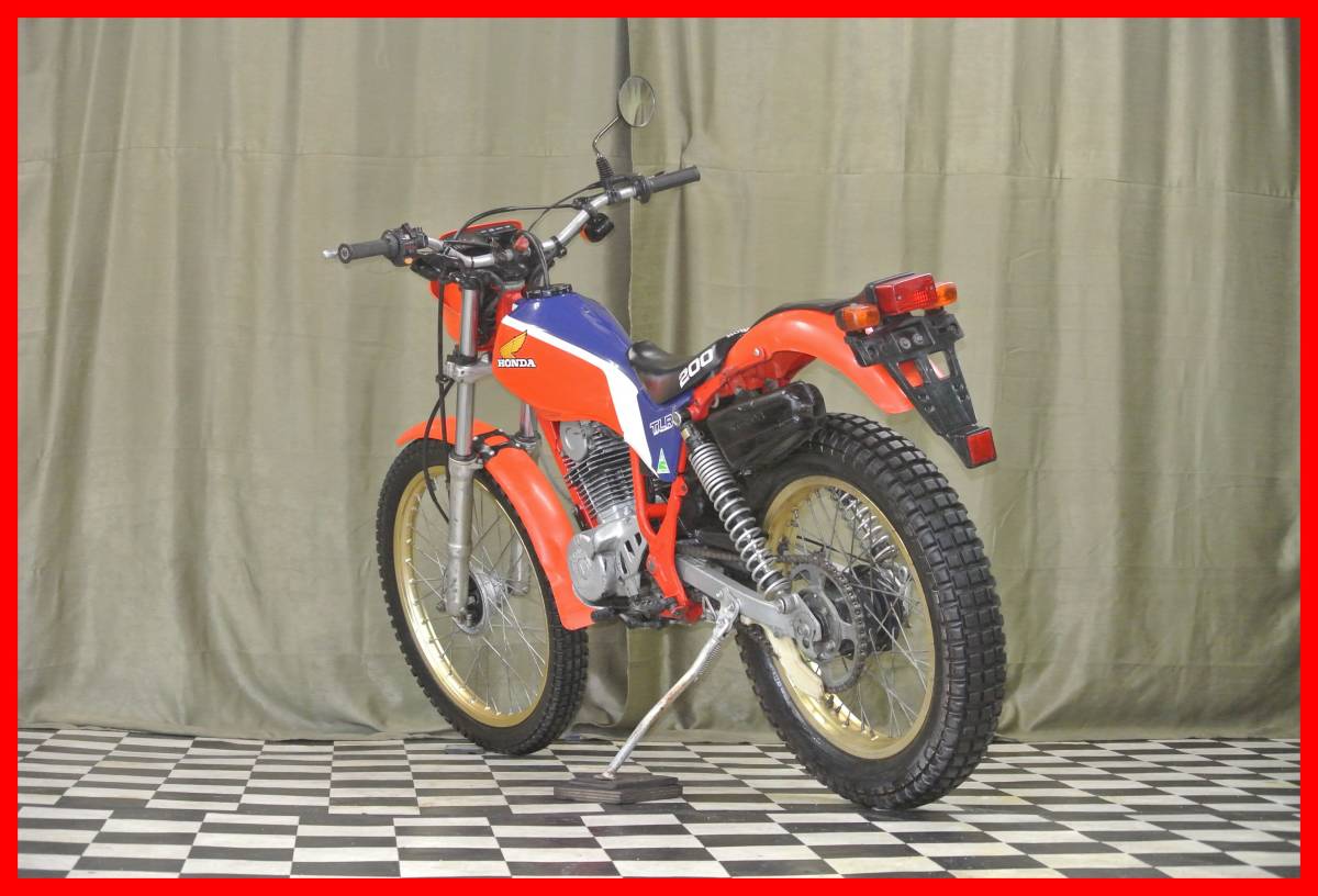 希少旧車公道4stトライアル! 『 TLR200 』 実動車 型式 MD09