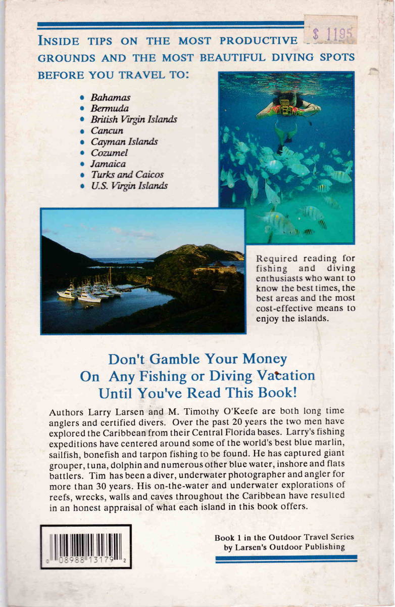 洋書英語版★「Fish & Dive the Caribbean Vol.1 A Candid Destination Guide From Cancun to the British Islands　Larry Larsen 」_画像2