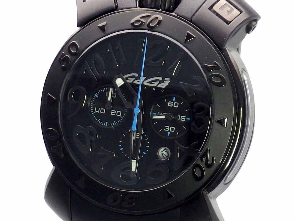 ガガミラノ【GaGa MILANO】クロノ48MM(8012.01)メンズ腕時計 Box・説明書・Gカード_画像1