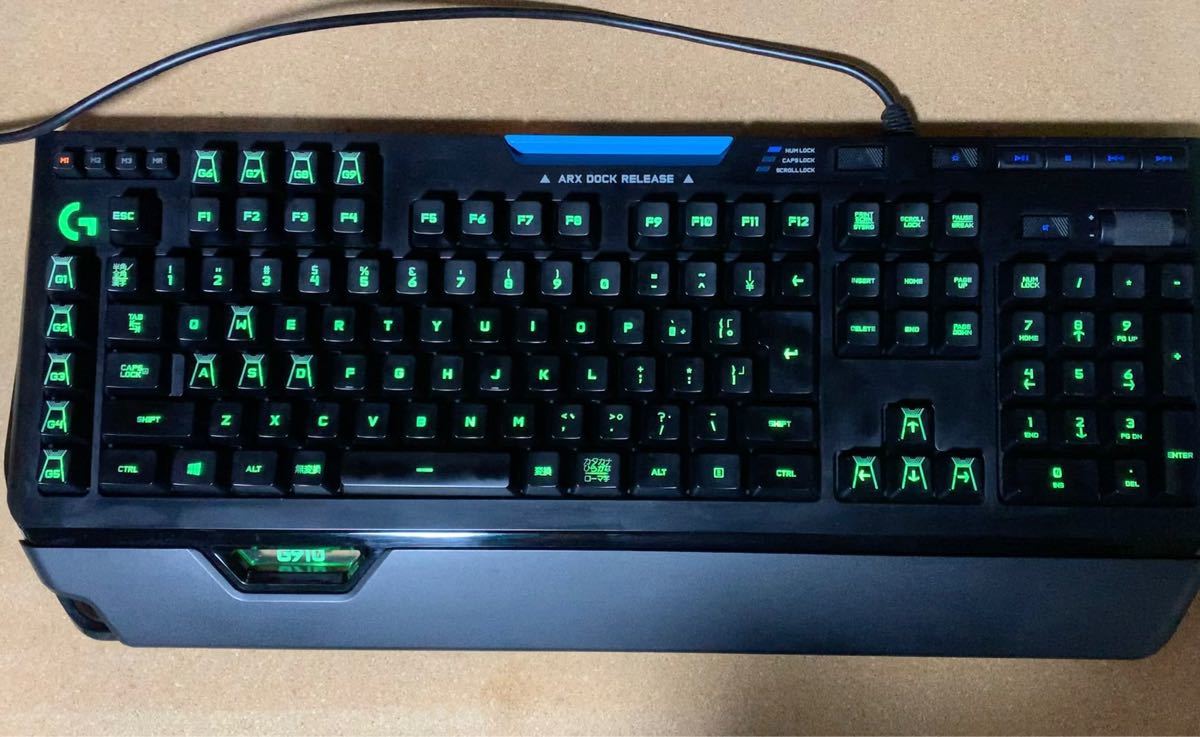 【ジャンク】Logicool G ゲーミングキーボード 有線 G910r タクタイル メカニカルキーボード 日本語配列【中古品】