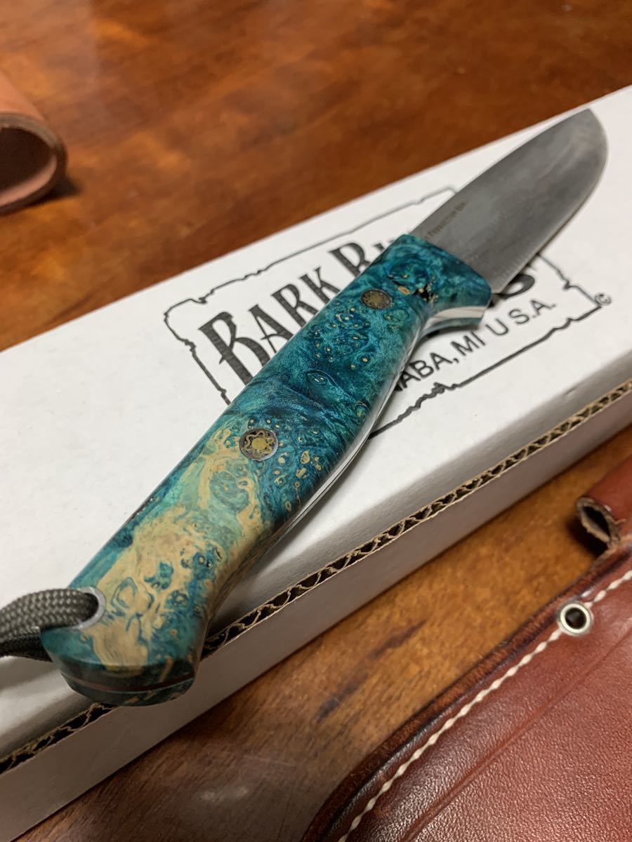 Bark River Fox River EXT-1 LT Elmax Teal & Natural Elder Burl