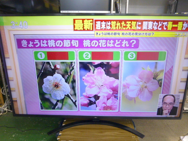 美品 1円~LG LED 液晶カラーテレビ 65V型 65UN7400PJA 4K対応 4K