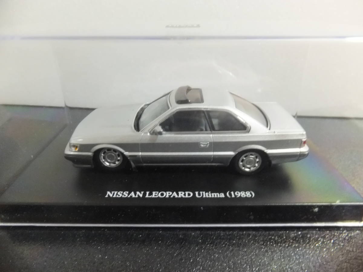 DISM　日産　レパード　Ultima（1988）F31　LEOPARD　Ultima（後期型）ノーマルホイール（シルバーメタリックツートン）KID　BOX限定　1/43_画像2