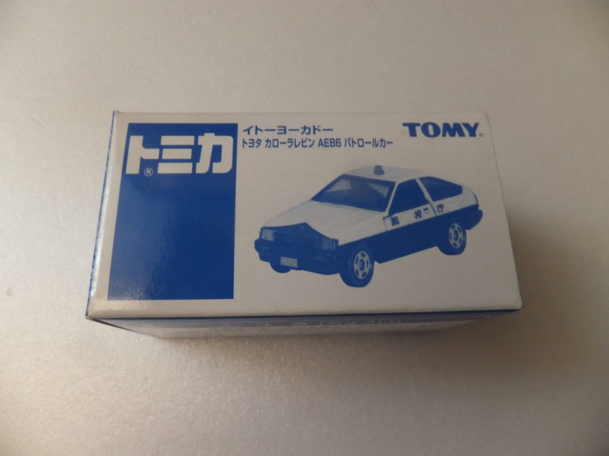 トミカ　イトーヨーカドー　トヨタ　カローラレビン　AE86　パトロールカー_画像1