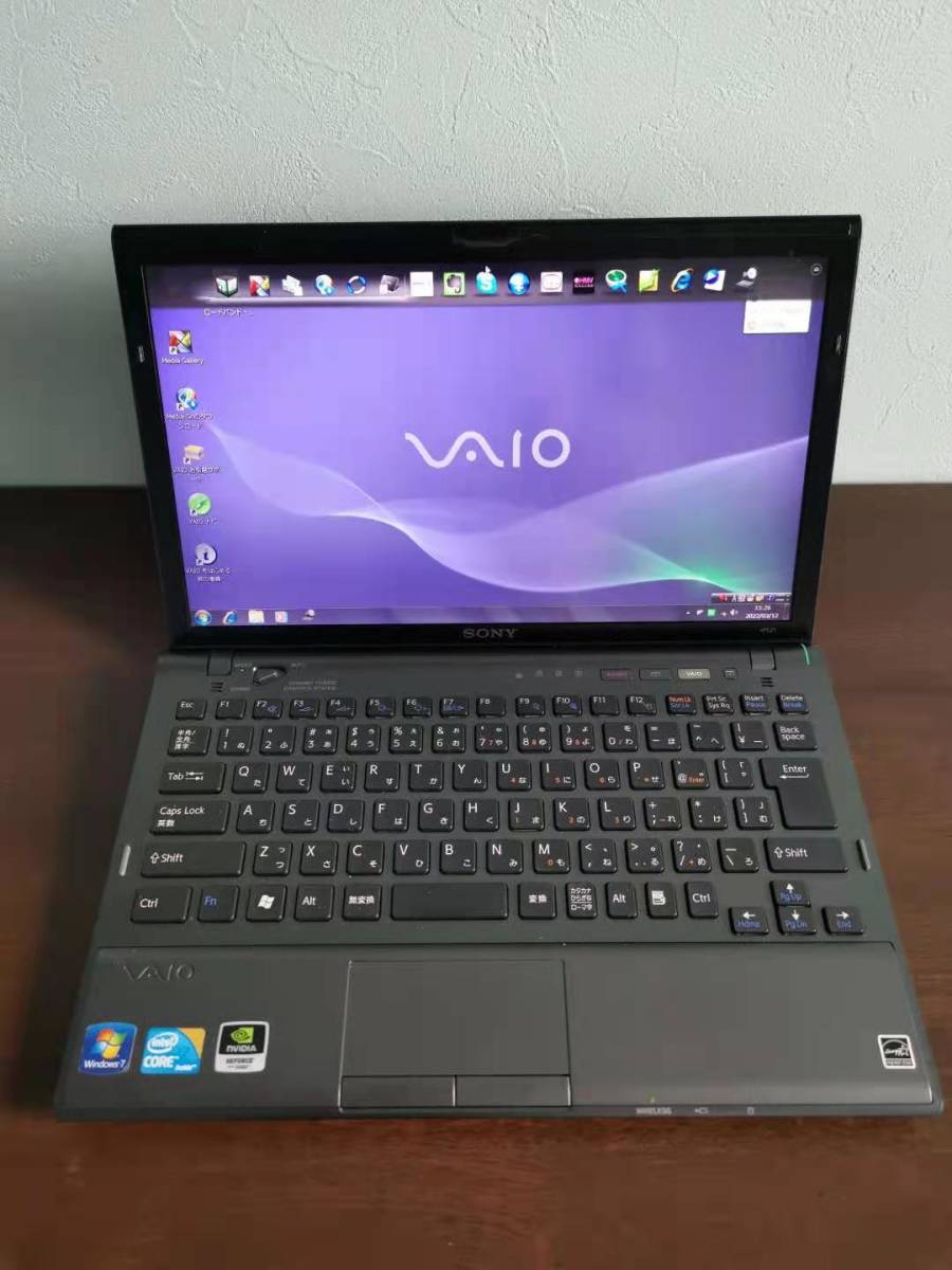 希少美品 人気SONY VAIO Zシリーズ i7/高速SSD256GB/ブルーレイ/Win 7