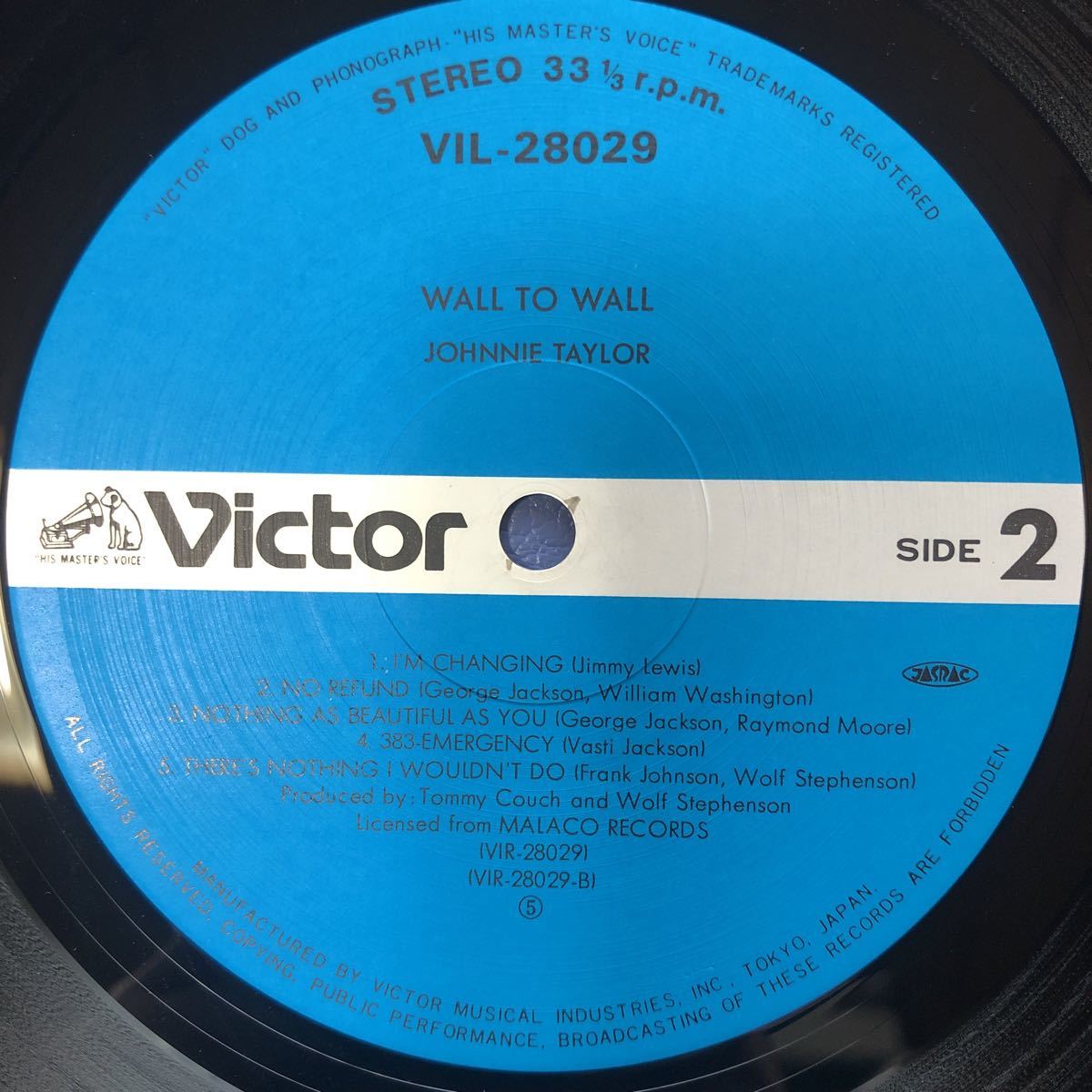 ジョニー・テイラー Johnny Tayjor Wall To Wall 帯付LP レコード 5点以上落札で送料無料M_画像6