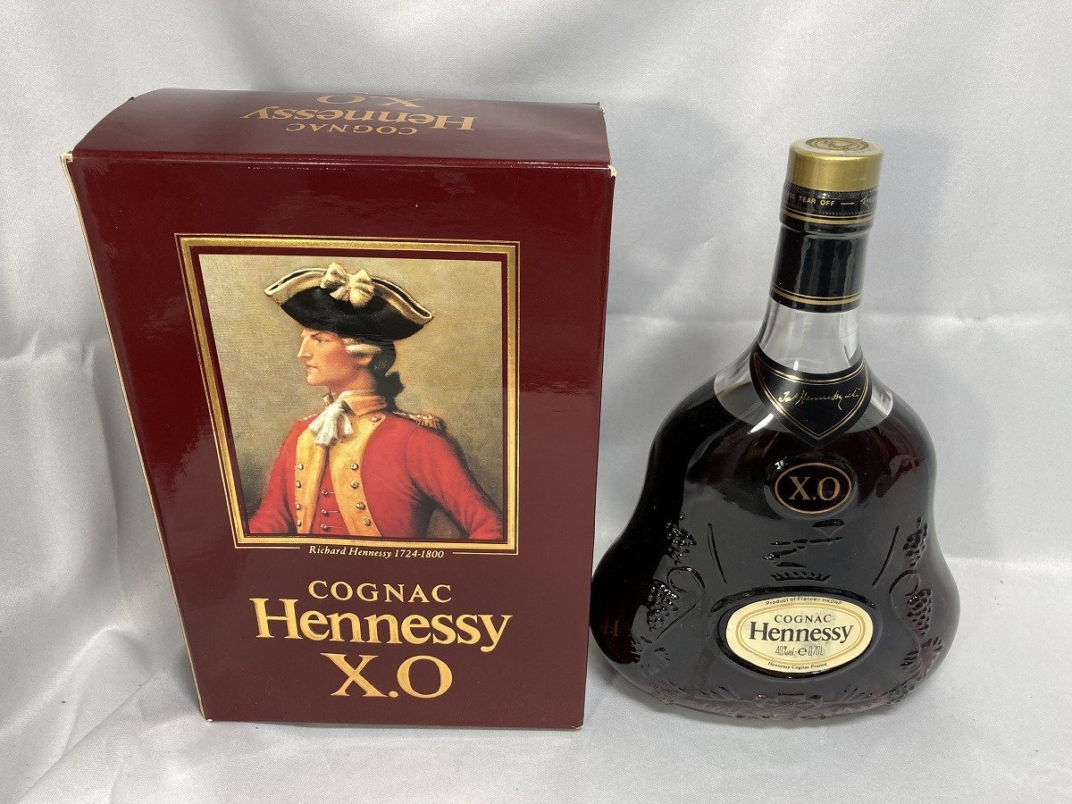 ストレッチドビー ヘネシーXO Hennessy XO 金キャップ クリアボトル 箱
