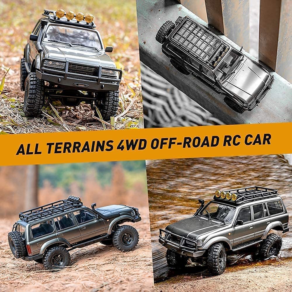 トヨタ ランドクルーザー TOYOTA RC オフロード ラジコンカー 1/18 ロッククローラー 4Ghz 4WD (灰色)（¥27,800） 