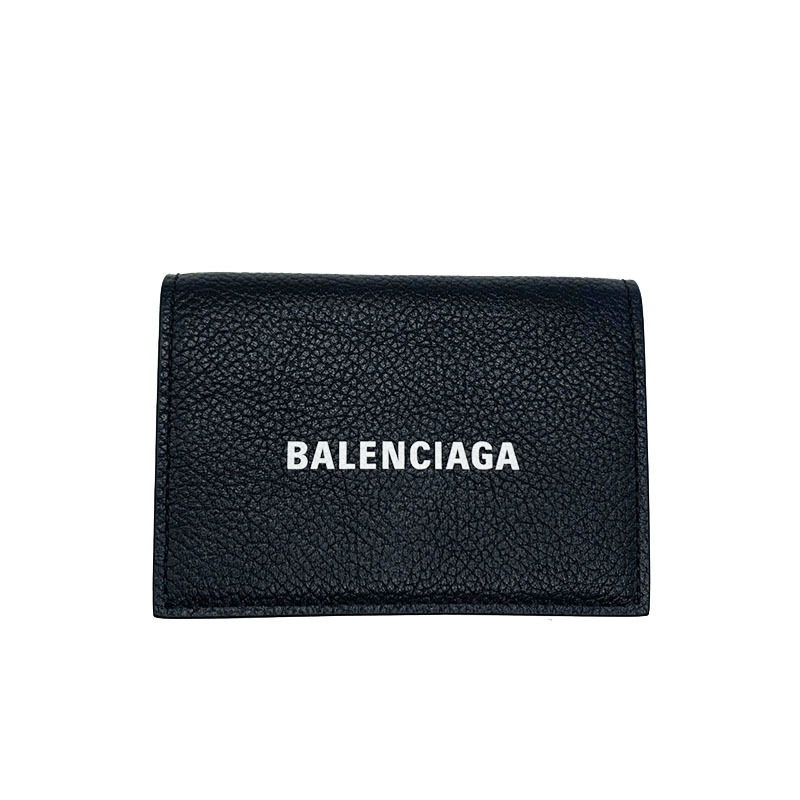 バレンシアガ BALENCIAGA ミニウォレット 594312 ブラック 三つ折り