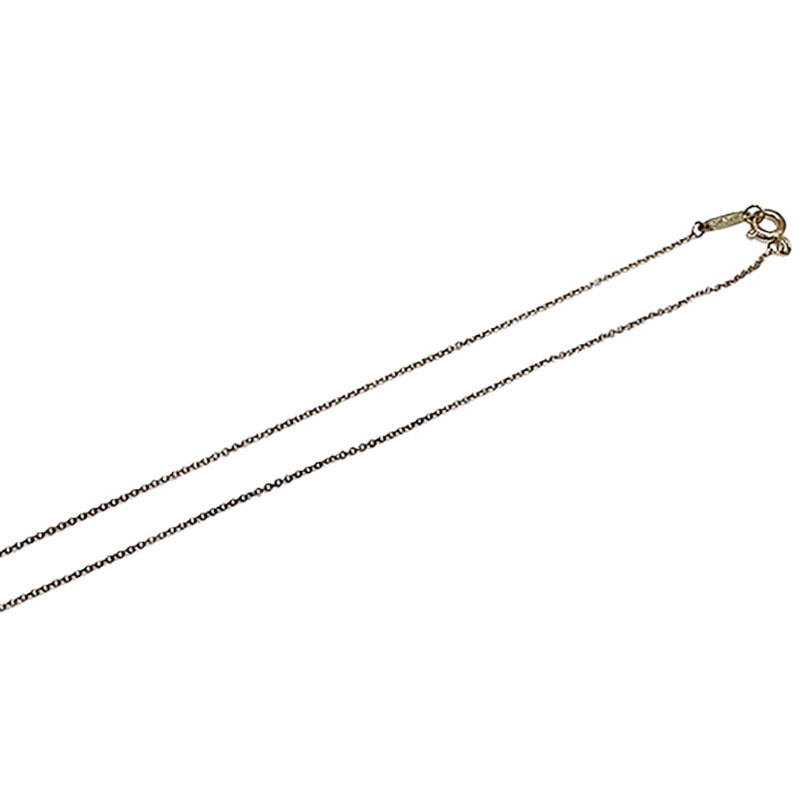 ティファニー TIFFANY&CO ナローリングネックレス チタン SV925