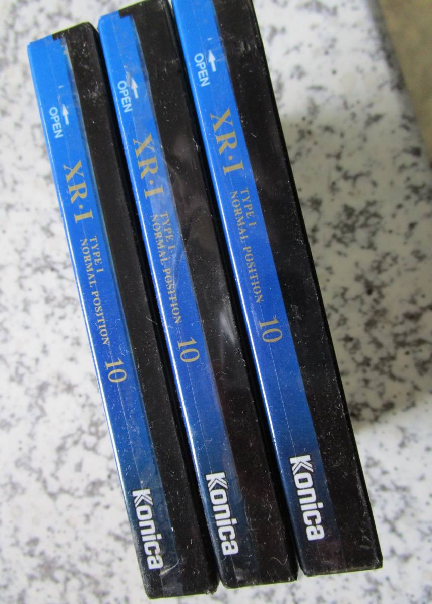 ｖ-61新品保管品　Konica　XR・I　10分　カセットテープ３個セット　ゆうパケット￥360_画像4