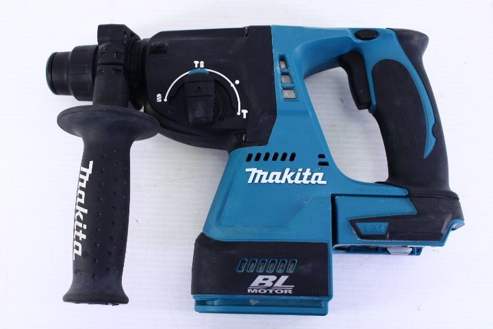 ●makita/マキタ HR244D 充電式ハンマドリル 24mm 18Vバッテリ2個＋充電器付き【10730443】_画像2