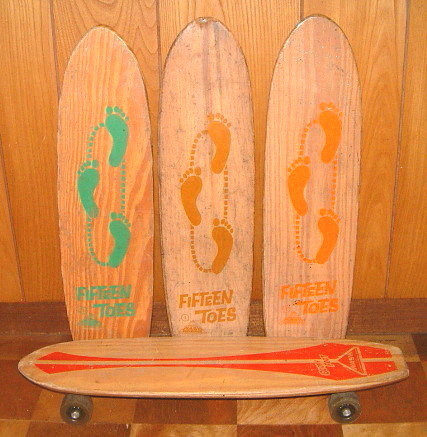  подлинный товар прекрасный товар USA поступление 1950 годы Vintage NASHnashu скейтборд (Fifteen Toes) foot Mark скейтборд античный Vintage 