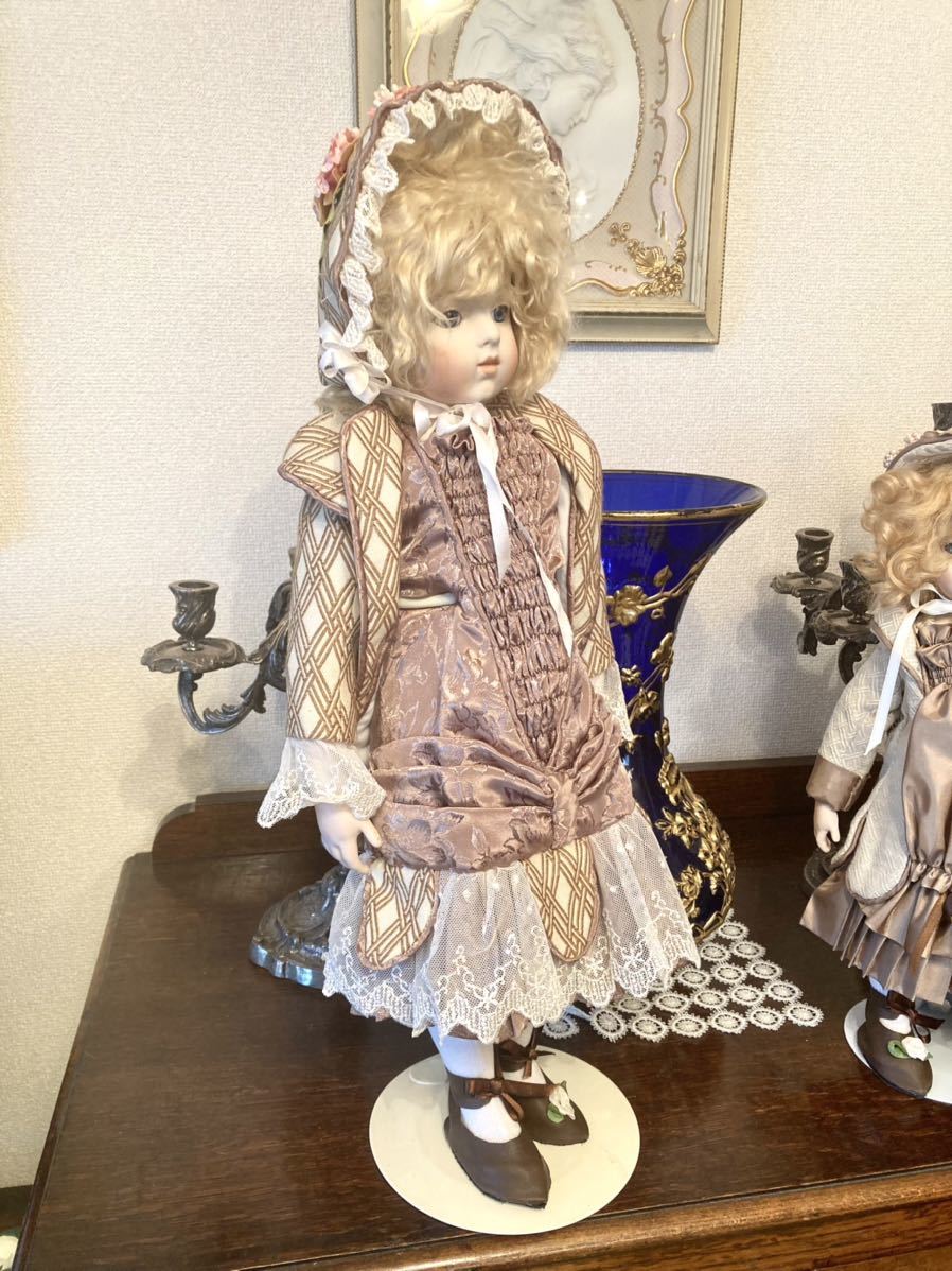 美品 セシルさん ブリュ・ジュン リプロ ビスクドール ドレス フランス