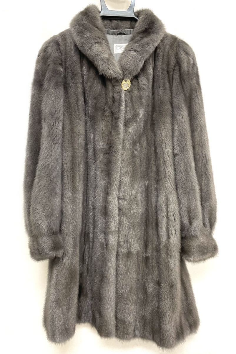 シルバー/レッド イタリア正規品【ICRISTALLI】 ミンク 毛皮 コート