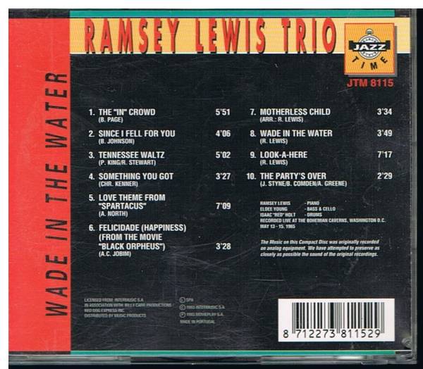 WADE IN THE WATER/RAMSEY LEWIS TRIO_画像2