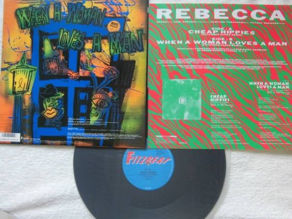 国内盤/Rebecca/Cheap Hippies(Extended Dance Remix)/When A Woman Loves A Man /レベッカ/ Franois Kevorkian/Nokko_画像2