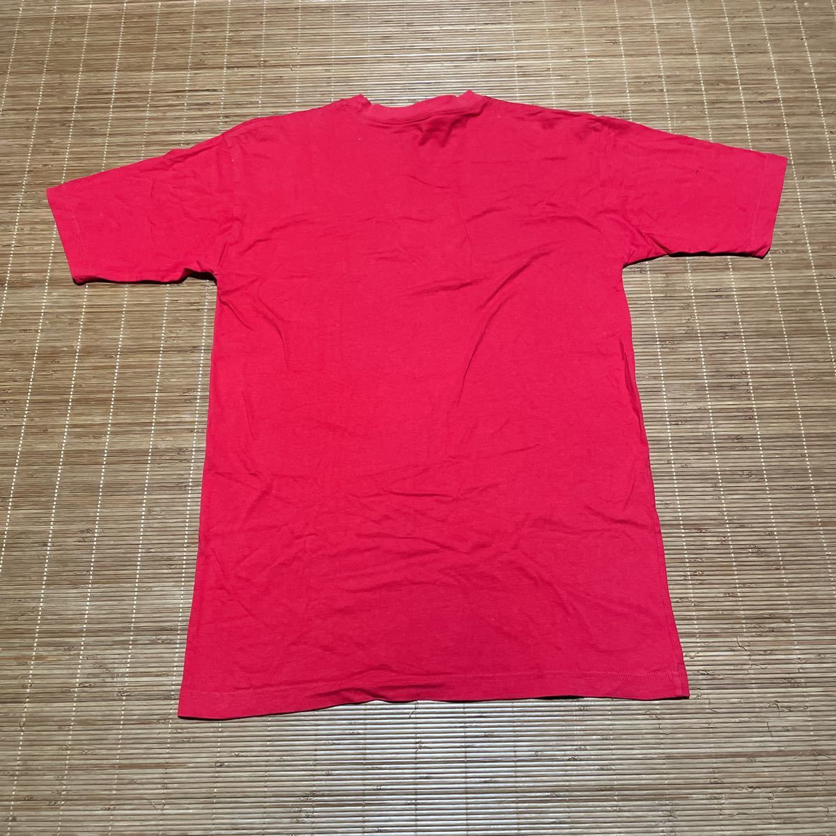 90s NIKE ナイキ 風車 ロゴ カレッジ Tシャツ レッド 赤 L XL HENRY