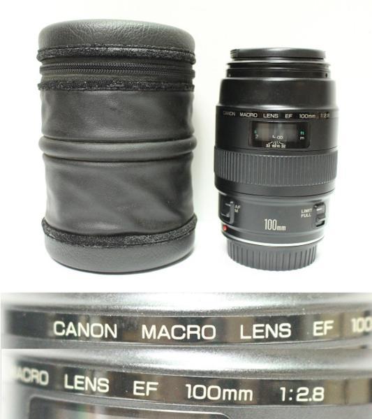 CANON MACRO LENS EF 100mm 1:2.8 0810P1r-