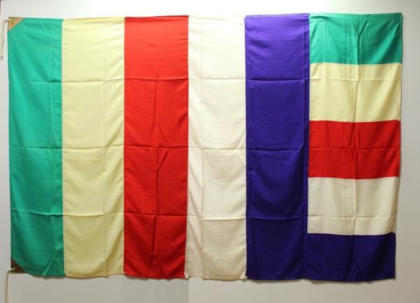 仏旗　絹製　大型　約1.4m　×　2.24m　1107P1r