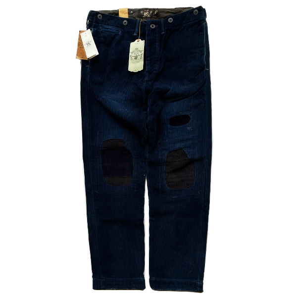 【定価$495】処分ダブルアールエルRRL パッチワークINDIGOコーデュロイパンツ W31×30サイズ 新品未使用_画像2