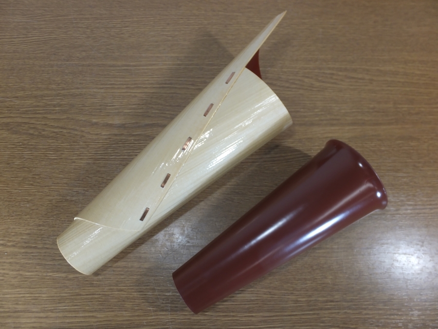 真作保証】 生野祥雲斎 本人作 花衣華入 掛花入 人間国宝 竹工芸家