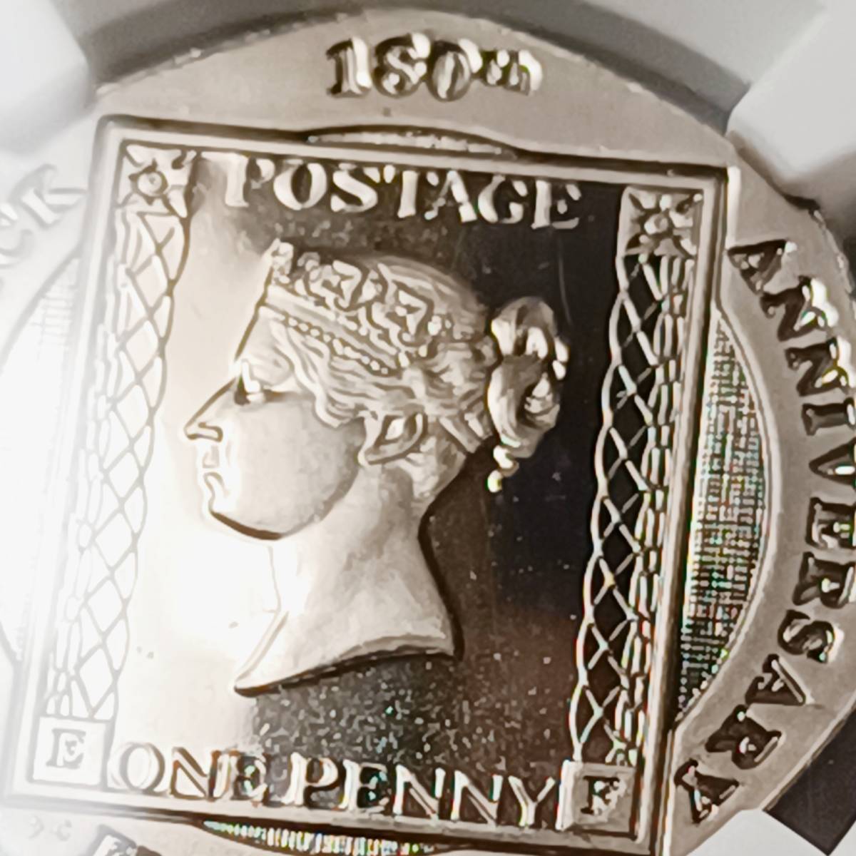 【美★ペニー・ブラック】2020 ジブラルタル 銀貨 50 ペンス NGC PF69 Ultra Cameo ペニー ブラック アンティーク モダン コイン_画像7