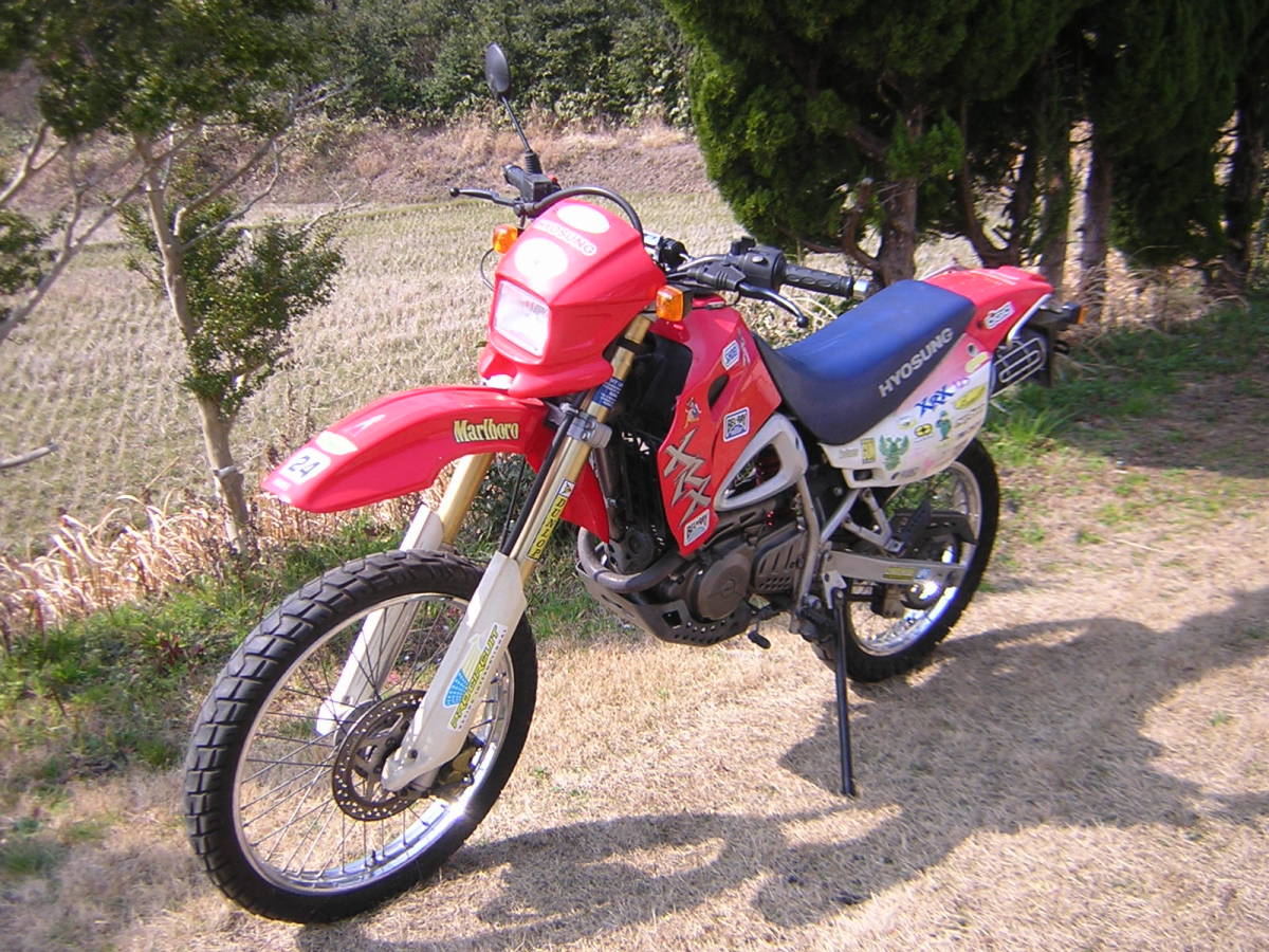 ヒョースン XRX125 実動 現状 ベース車 セル キック KM4 125cc 原付 二