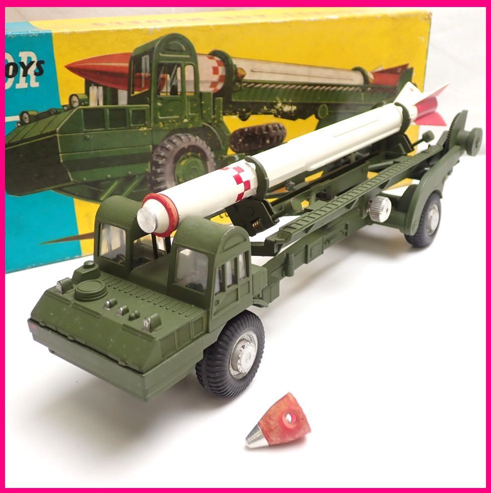 ☆1円 CORGI/コーギー ミニカー CORPORAL Guided Missile on Erector Vehicle/1113/軍用車両/パーツ類・外箱付き#1696700077_画像1