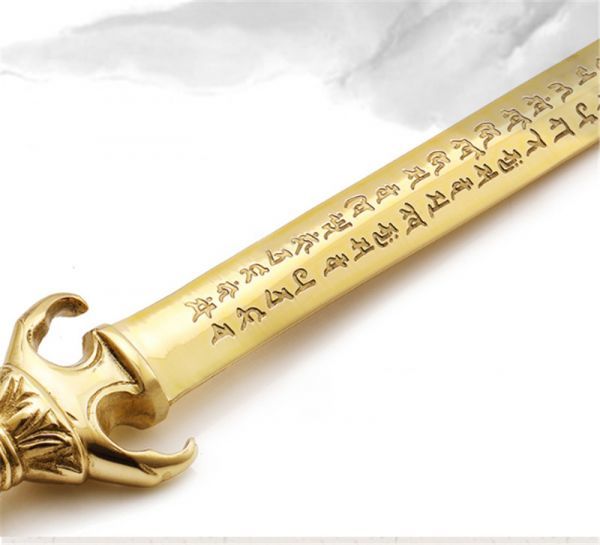 密教法具 寺院用仏具」倶利迦羅不働剣 不動明王剣 三鈷 密教法具 寺院用仏具」倶利迦羅不働剣 不動明王剣 三鈷