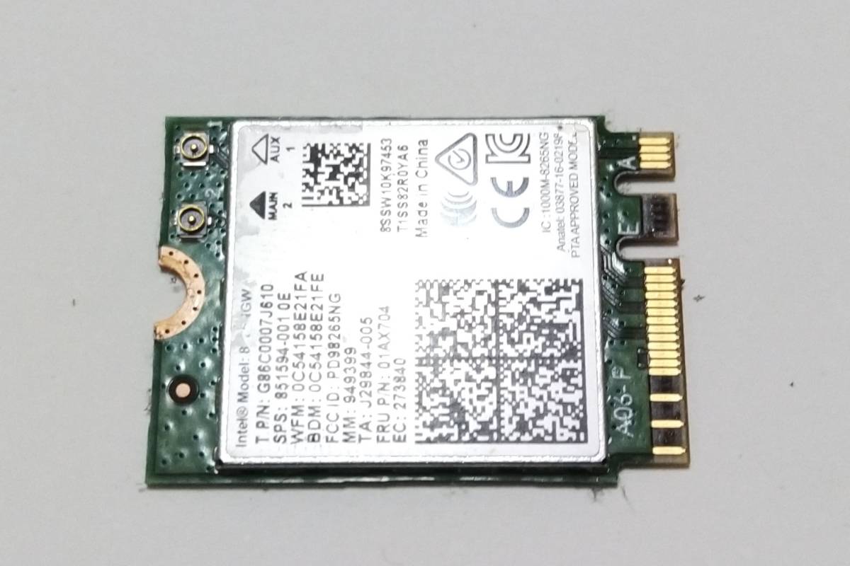 Panasonic Let's note CF-SZ6 CF-SZ6ADYVS 動作確認済 修理パーツ 送料無料 WIFI ワイヤレス 無線 基盤  ユニット