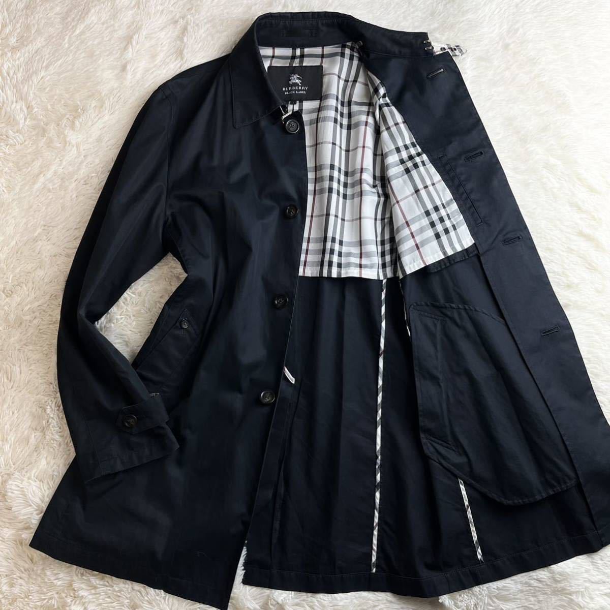 希少L! バーバリーブラックレーベル BURBERRY BLACK LABEL ステン