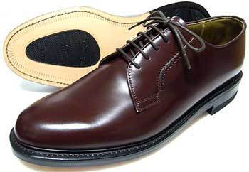 TUFF（タフ）British Classic 本革底 プレーントゥ ビジネスシューズ 濃茶 ワイズ3E（EEE） 24.5cm【革靴・紳士靴・グッドイヤー製法】 ehi49nqLOwxBFPRS-19887 24.5cm