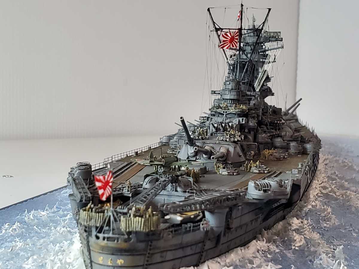 完成品☆1/350日本海軍☆戦艦大和1945年最期の戦い☆坊ノ岬沖 完成品☆1/350日本海軍☆戦艦大和1945年最期の戦い☆坊ノ岬沖