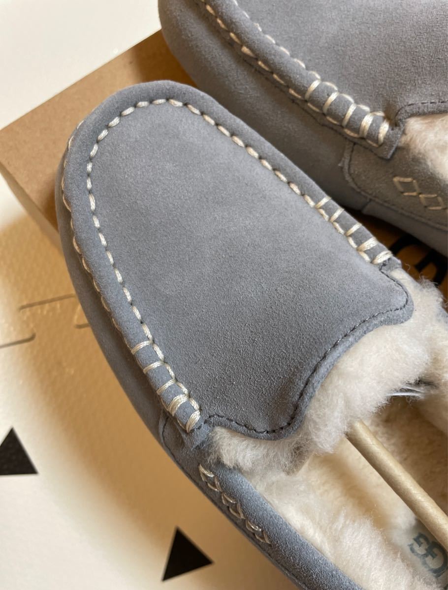 新作 ウォータープルーフ UGG アンスレー モカシン ライトグレー US7