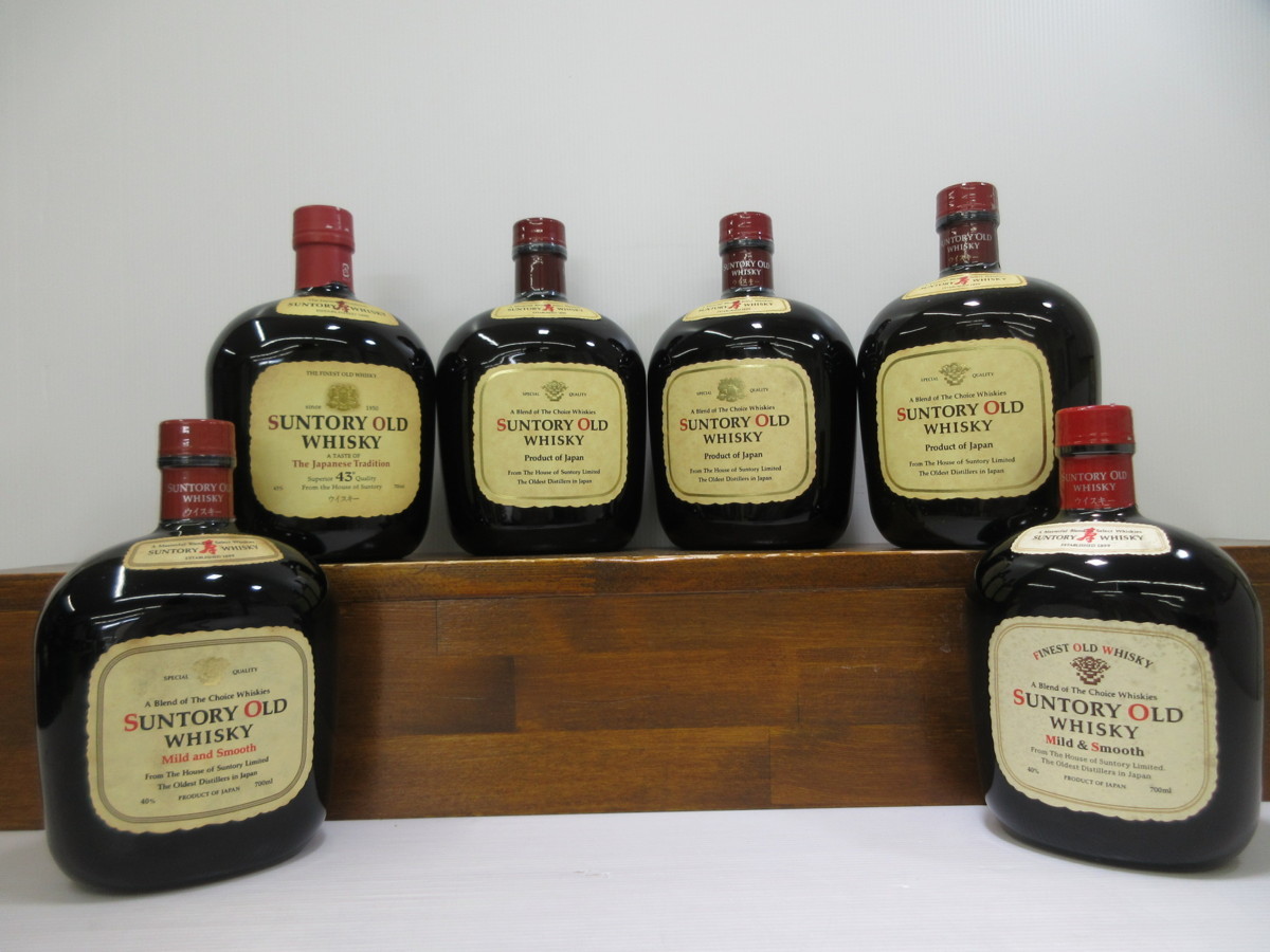 6本セット サントリー オールド SUTORY WHISKY OLD 700ml-750ml 40%-43