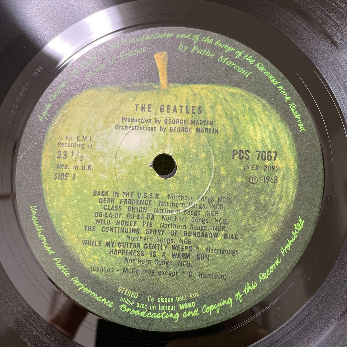 マトALL1 】the beatles/white album pcs7067-8 UKマト使用 マトALL1 】the beatles/white album pcs7067-8 UKマト使用