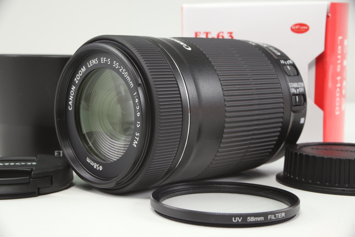 動作保証 | 新品同様 】 Canon EF-S55-250mm F4-5.6 IS STM 【 互換