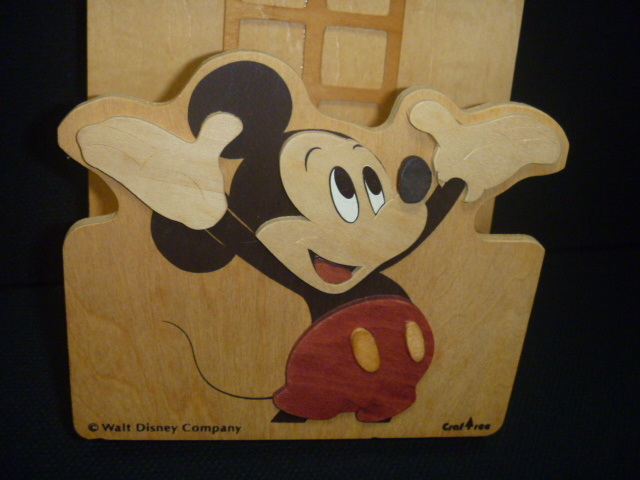  Vintage из дерева письмо подставка Mickey & minnie 