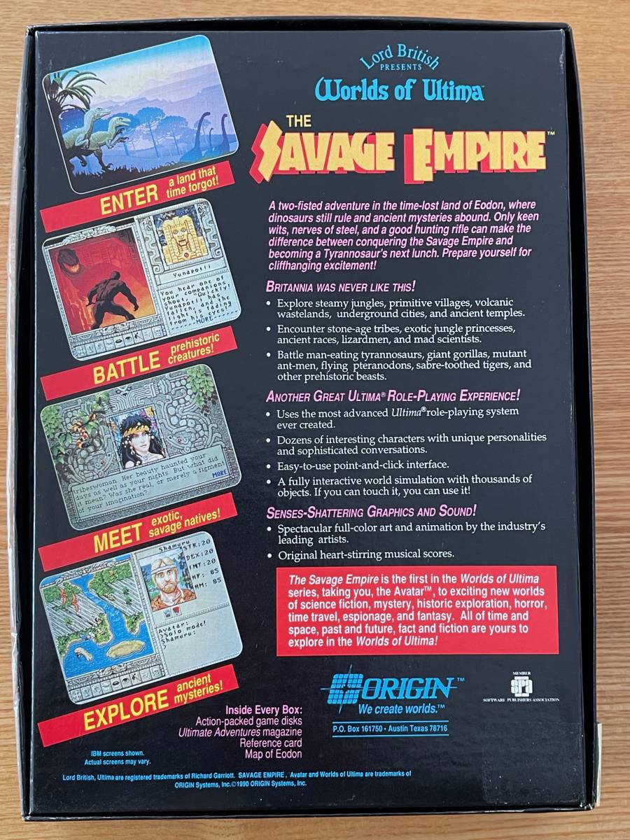 Savage Empire / World of Ultima / IBM-PC 版 / 3.5インチFD / Origin Systems Inc. / EA_画像2